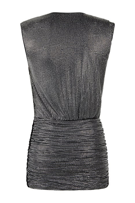 GASTONE ABITO TULLE FULL STRAS BLACK/CRYSTAL 3