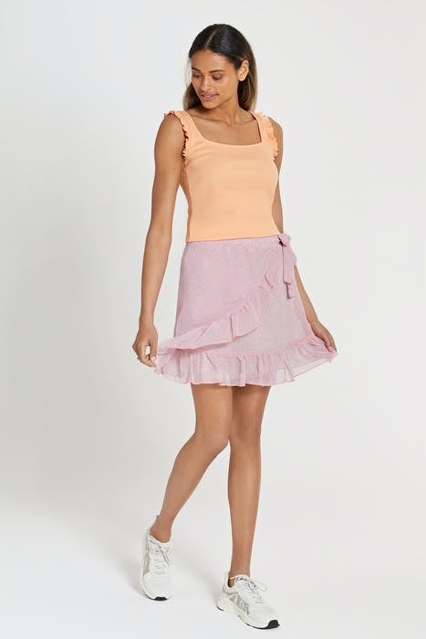 VALENCIA WRAP SKIRT PASTEL LILAC PURPLE 3