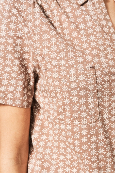 PENNY POCKET JERSEY SHIRT BROWN 4