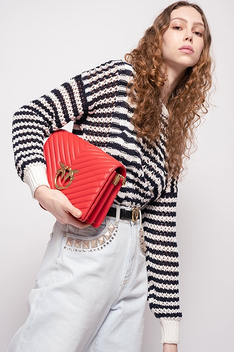 CALASPARRA MAGLIA COTONE BICOL CREAM/BLUE 4