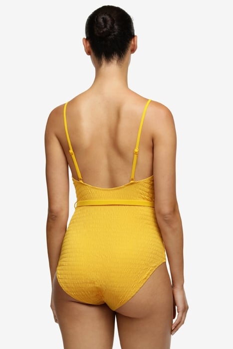 SW 1P WF TSHIRT PLUNGE BRIDGET BANANA MANDARINE 4