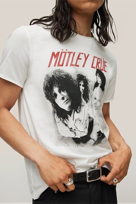SS RAW EDGE TEE - MOTLEY CRUE STRAIGHT JACKETS SALT 6