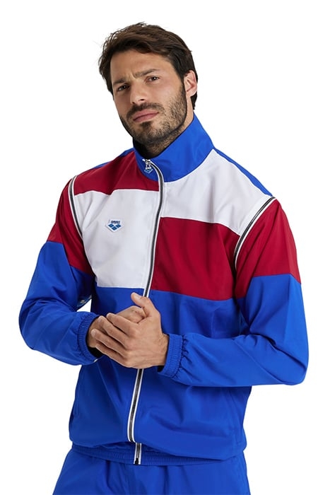 ARENA ICONS JACKET CONVERTIBLE NEON BLUE BURGUNDY WHITE 6