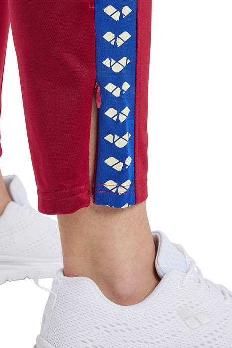 W 7/8 TEAM PANT BURGUNDY NEON BLUE BUTTER 5