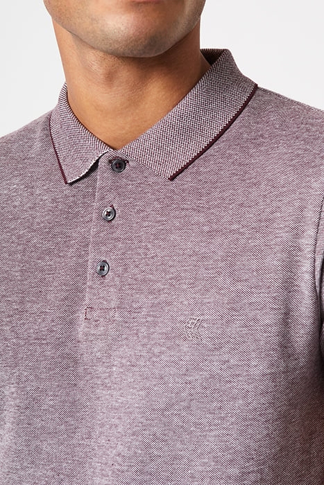 BIRDSEYE SHORT SLEEVE POLO SHIRT WITH TIPPING BORDX BRDSEYE/ 3