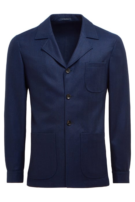 NAVY HERRINGBONE GREENWICH SHIRT-JACKET NAVY 4