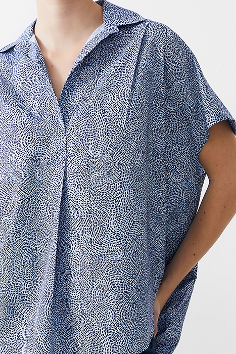 BERNICE CREPE LIGHT POPOVER PLACIDBLUE/DKNVY/WHT 4