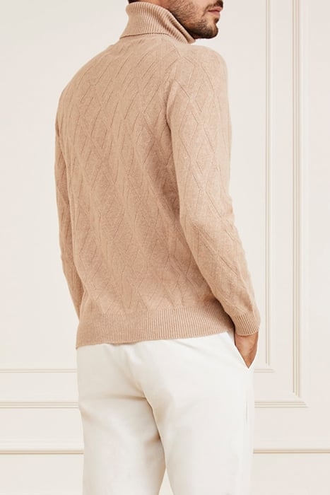 GUESS ECO LS TN RHOMBUS STITCH HERB TAN 2