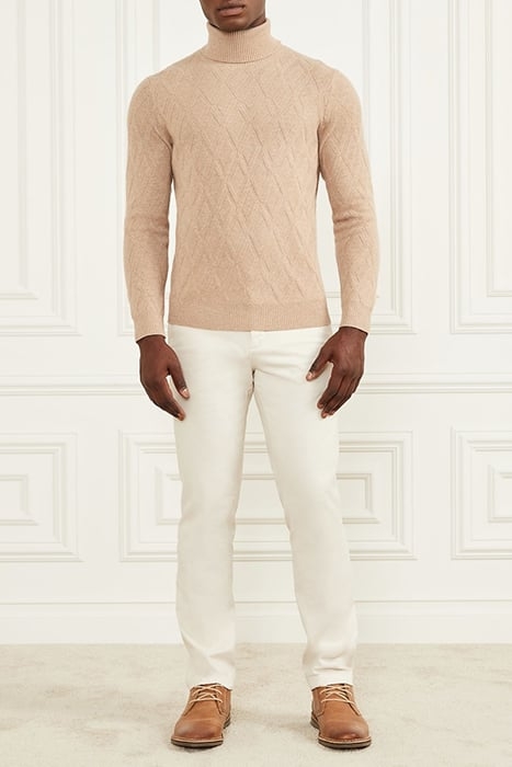 GUESS ECO LS TN RHOMBUS STITCH HERB TAN 7