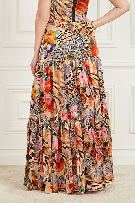 MARCIANO BY GUESS BLOSSOM SKIRT WILD FLOWER FALL PRINT 2
