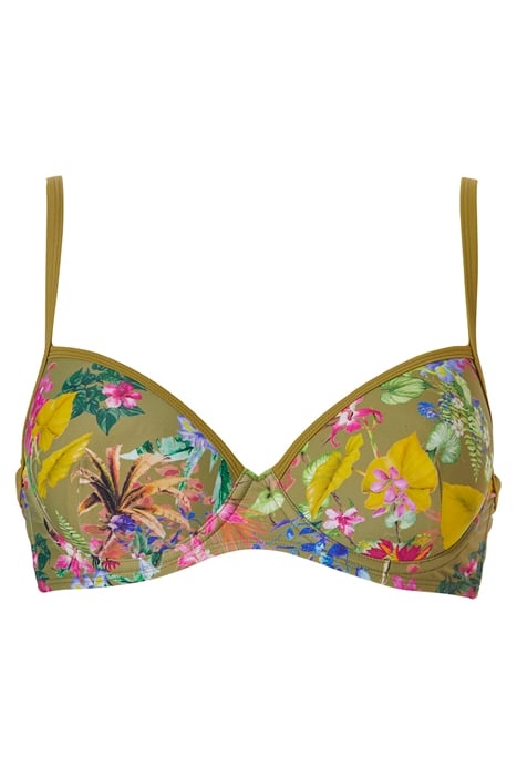 SW BRA TSHIRT BRI FESTIVAL SUMMER GREEN DITSY FLOWERS 2