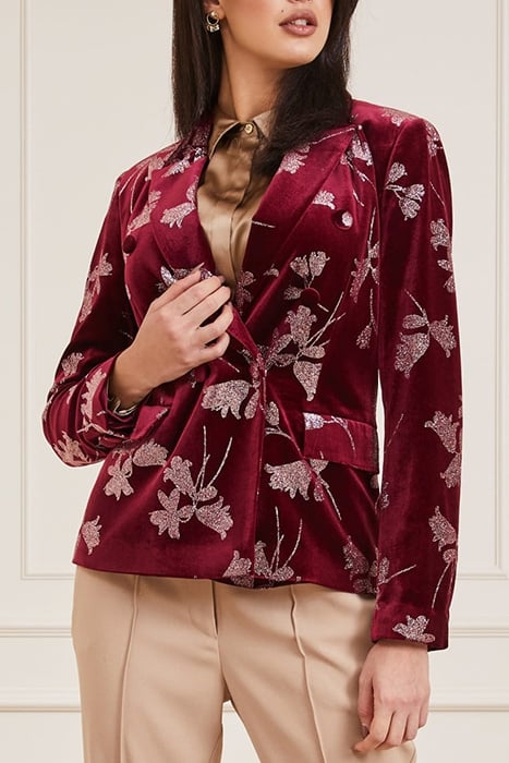 MARCIANO BY GUESS ANGELICA BLAZER PURPLE PETAL WITH RO 1