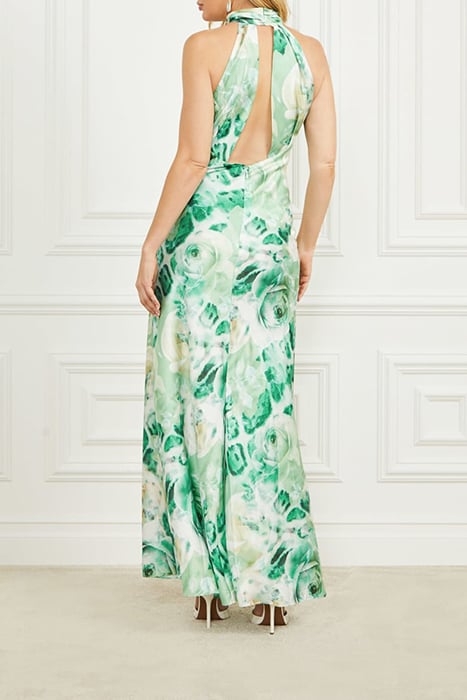 SOPHIA LONG DRESS ROSES BOUQUET PRINT 7