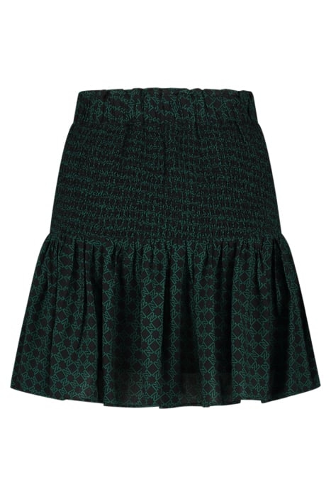RIANCA SKIRT BLACK/PETROL BLUE 2