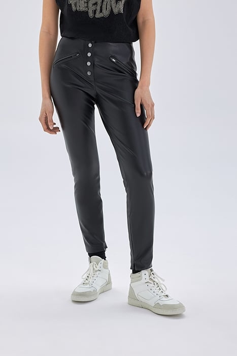 BLACK ROCK SKINNY TROUSERS, VISIBLE PRESS STUDS 1