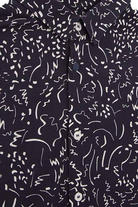 BOYS’ NAVY GRAFFITI PRINT LENZING™ ECOVERO™ SHIRT 5