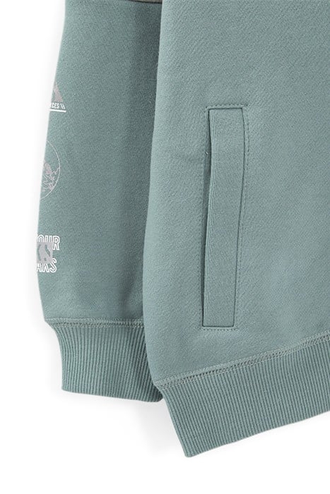 BOYS’ GREEN CARDIGAN WITH REFLECTIVE DETAILS 3