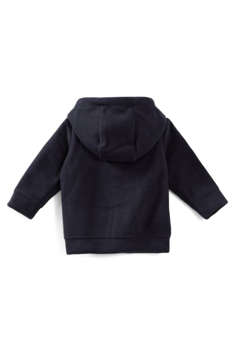 BABY BOYS’ NAVY FLEECE HOODED CARDIGAN 2