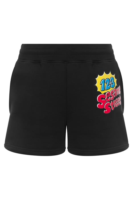 MOSCHINO MOSCHINO SESAME STREET© FLEECE SHORTS BLACK 3