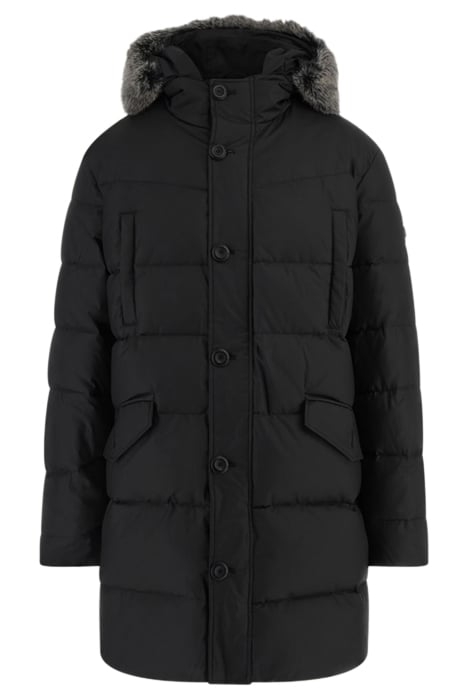 GUESS ECO REAL DOWN LONG JACKE JET BLACK A996 4