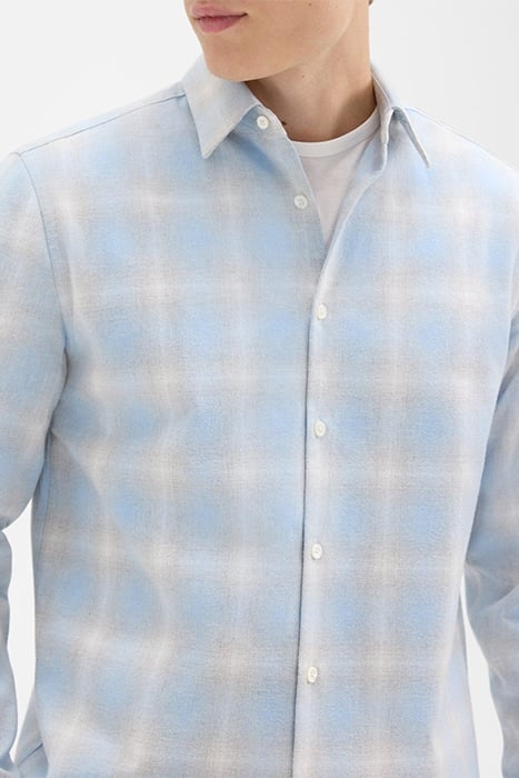 IRVING SHIRT IN COTTON-BLEND FLANNEL BLUE MULTI 4