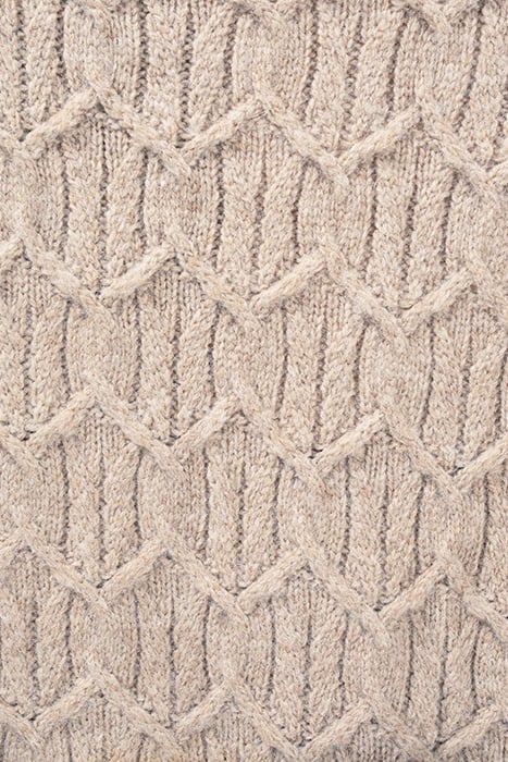 CONCRETE SWEATER WITH CABLE STITCH ON FRONT CONCRETE 3