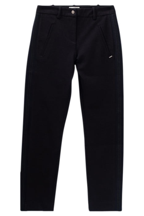 NAVY SLIM 7/8 SUIT TROUSERS WITH SIDE BANDS NAVY 3