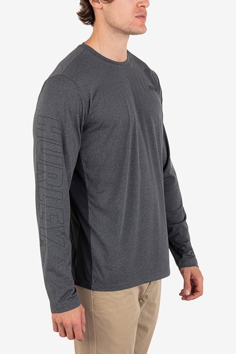 H2O-DRI EASTON FASTLANE LONG SLEEVE BLACK HEATHER 5