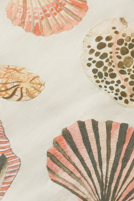 KNOTTED FRONT ALL-OVER PRINTED SHORT-SLEEVED SHIRT SHELLS 3