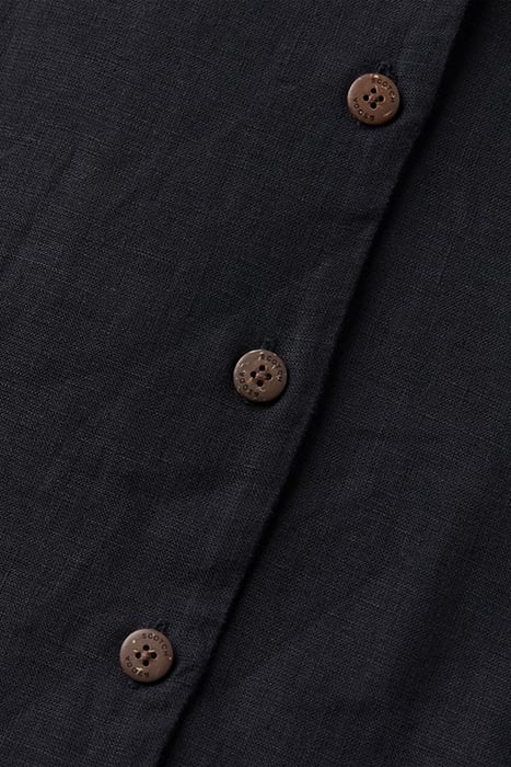 CAMP SHIRT IN LINEN BLACK 3