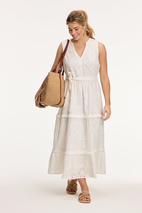 JULIA DRESS OPEN PALM EMBRO PALM BRODERIE OFF WHITE 6