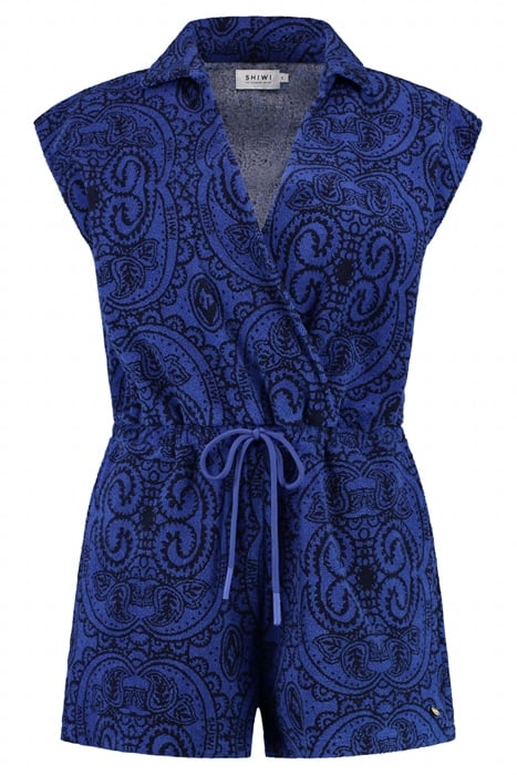 FLORE PAISLEY TOWELING JUMPSUIT SHIWI OCEAN BLUE PAISLEY 5