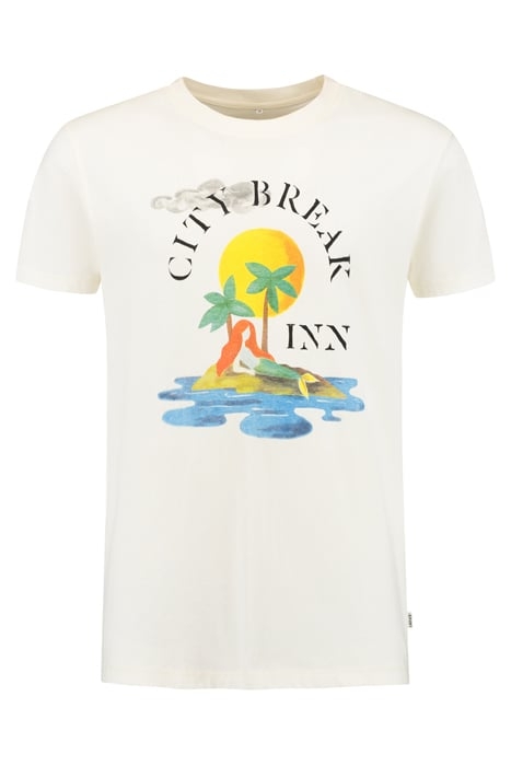 CITY BREAK INN T-SHIRT JET STREAM WHITE 4