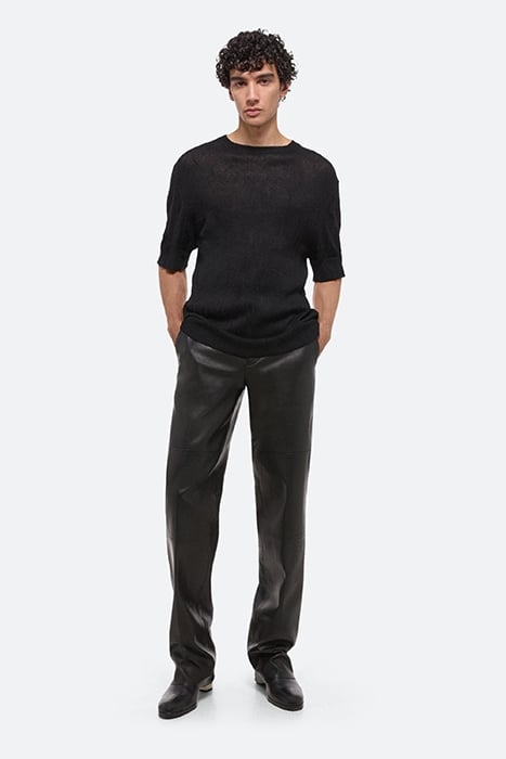 CRUSH KNT SS TEE MERINO WOOL, POLYURETHANE, POLYESTER BLACK 3