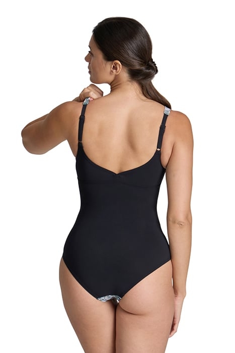 WOMEN'S BODYLIFT CHIARA SWIMSUIT WING B NAVY-SOFT GREEN MULT 2