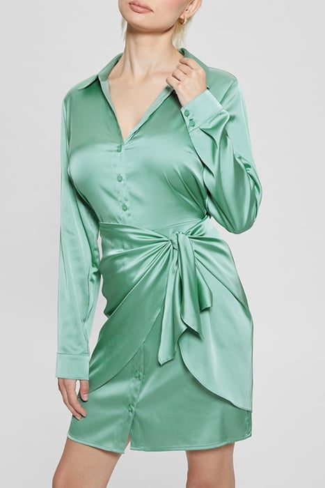 GUESS ECO ES LS ALYA DRESS VITAL GREEN 5