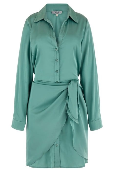 GUESS ECO ES LS ALYA DRESS VITAL GREEN 3