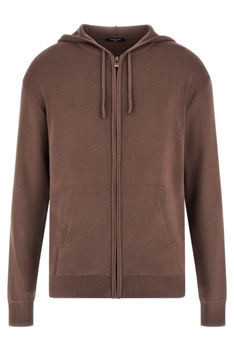 HOODIE ZIPPED CAR GENERAL BROWN 1