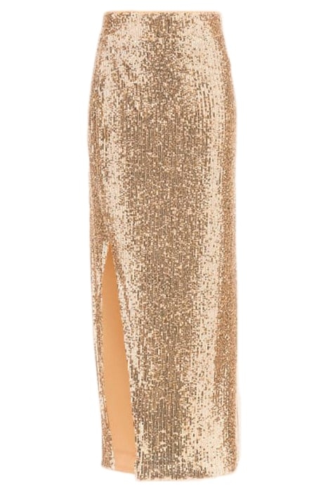 SPARKLE THE DARK FANTASY GOLD MAXI SKIRT SEQUINS 4