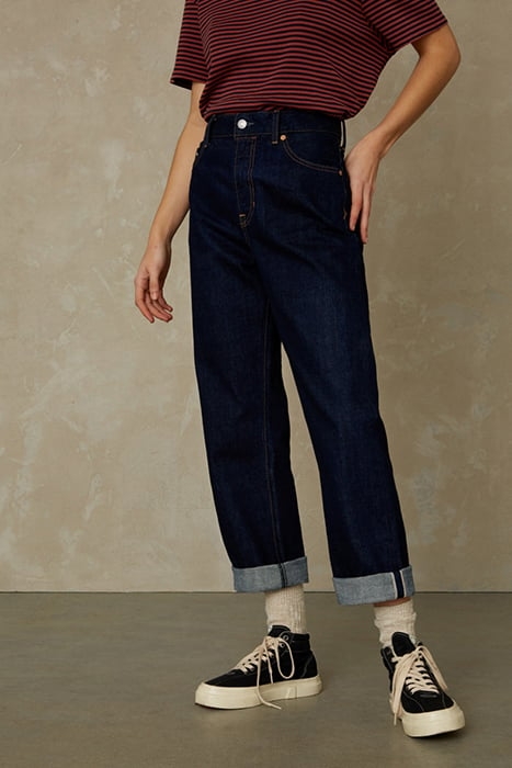 LIORA CROPPED SELVAGE CLEAN EASY FADE INDIGO RINSE 1