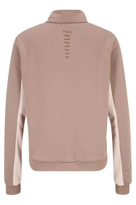 TISENS TRACK JACKET MOCHA MERINGUE-SILVER PEONY 5