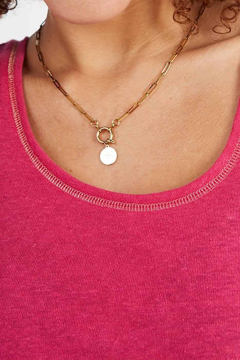 MAGENTA COTTON & LINEN KNIT VEST TOP 7