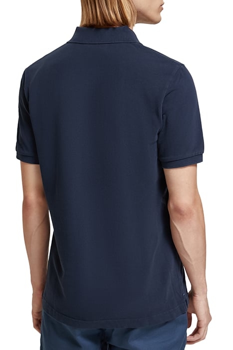 GARMENT -DYED ORGANIC COTTON PIQUE POLO STEEL 2