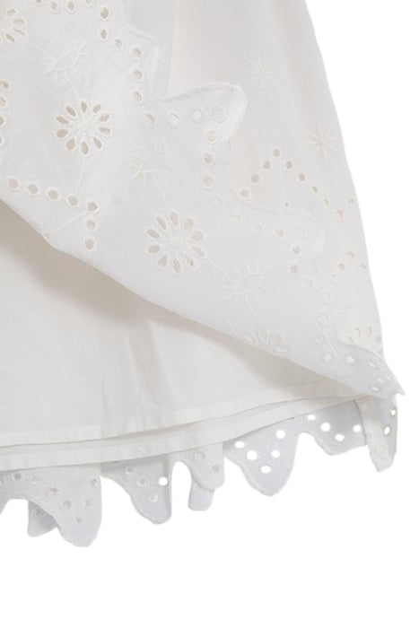 GIRLS’ OFF-WHITE SKIRT WITH EYELET EMBROIDERY 4