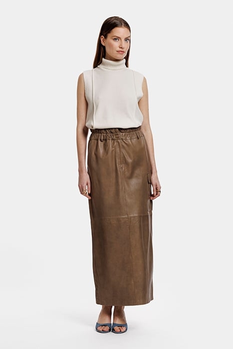 MANDY SKIRT DARK SAND 1