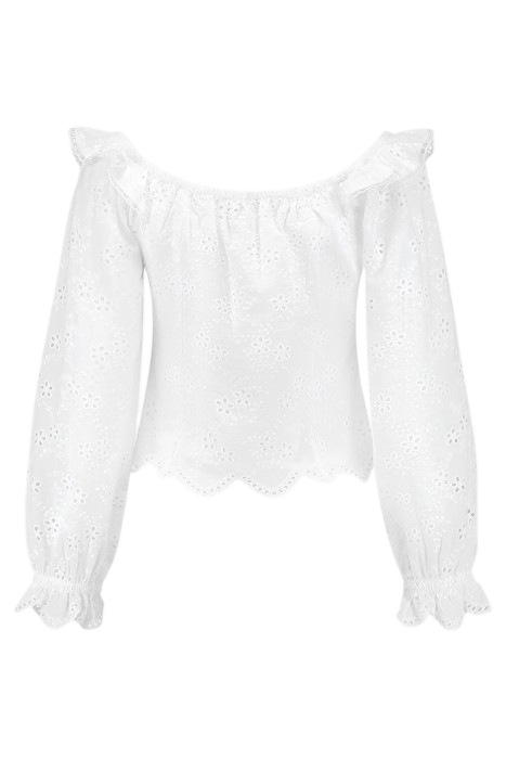 REBECY BRODERIE TOP STAR WHITE 2