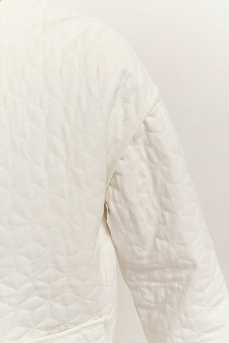 DICKA - QUILTED ECRU JACKET 6
