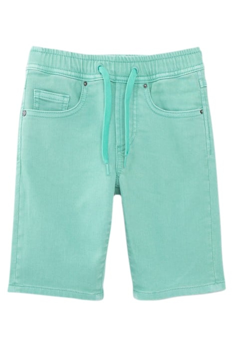BOYS' GREEN BERMUDA SHORTS WITH ELASTICATED WAIST 1
