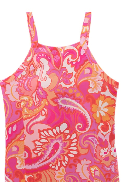 GIRLS’ PINK DRESS WITH PSYCHEDELIC PRINT 3