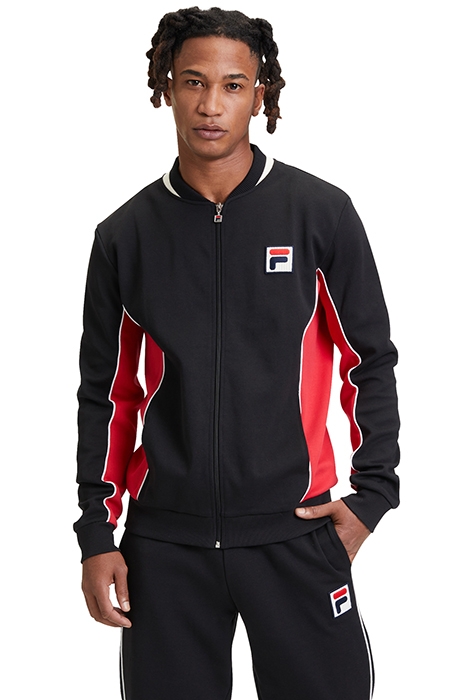 SETTANTA TRACK JACKET BLACK-TRUE RED 1